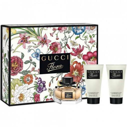 Gucci Flora Gift set for Women 50ml EDP+50ml Body lotion+50ml Shower